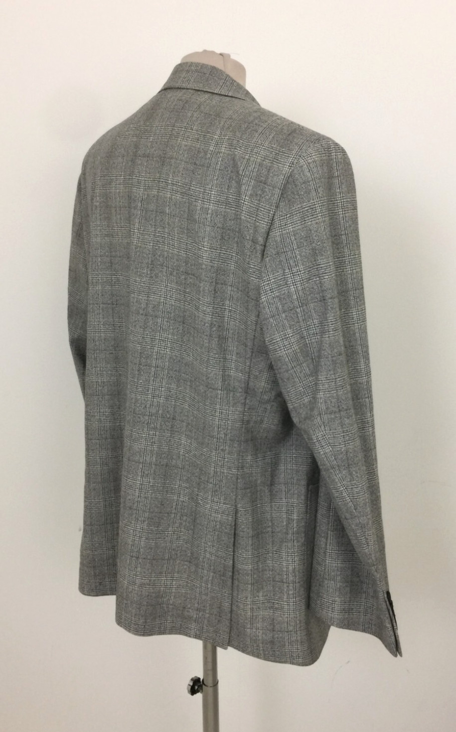 Jaeger Men's Jacket Size 46" Grey Check Wool Single Breasted Tailored Fit New F1 image 6