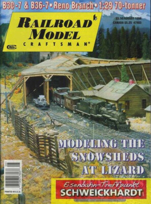 Railroad Model Craftsman August 1998 - Heftthemen siehe Bild - SH217783