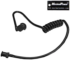 FBI Style Black Twist On Replacement Acoustic Tube for Two-Way Radio Headsets