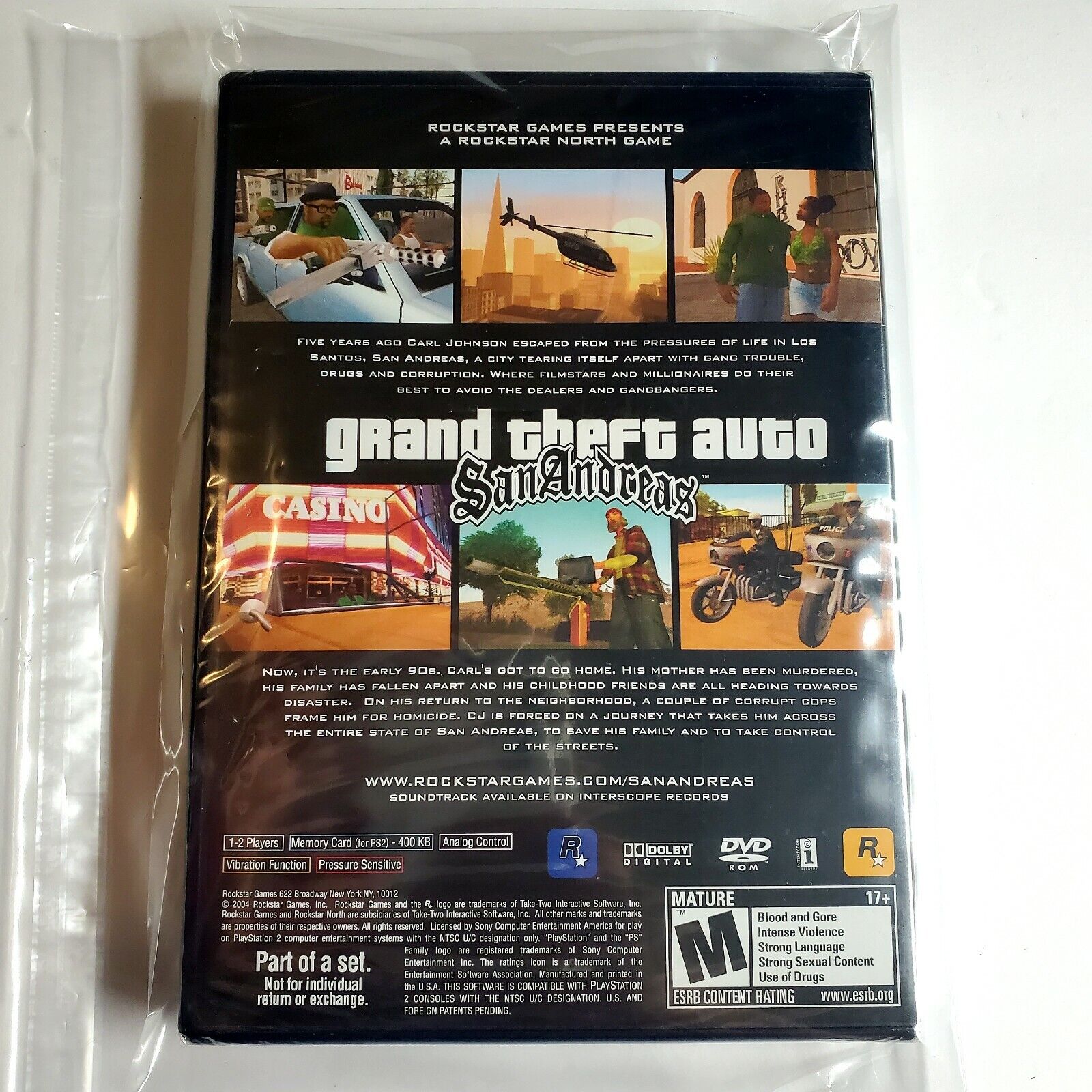 Grand Theft Auto: San Andreas (GTA) - PS2 (USADO) - Fenix GZ - 16 anos no  mercado!