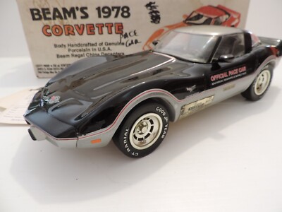 JIM BEAM 1978 CHEVROLET CORVETTE INDY PACE CAR DECANTER SIGNED 6