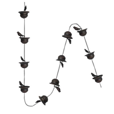 Schaffen Sie ein faszinierendes visuelles und akustisches Erlebnis mit Iron Bird Rain Chain