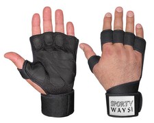 Weightlifting Workout Gym Gloves Wrist Wrap Fitness Training