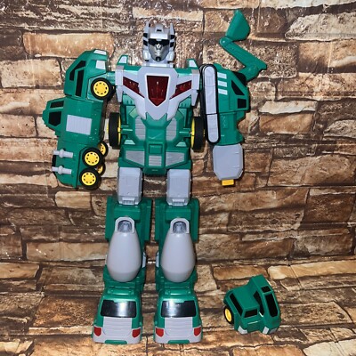 LARADOLA 5 in 1 CONSTRUCTION TRANSFORMER ROBOT with Lights & Sounds 16  PARTS