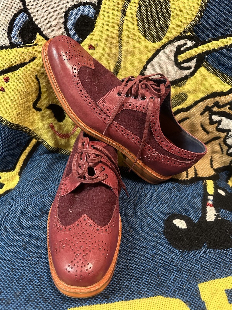 Cole Haan Men\'s American Classics Leather/Wool Montrose Wingtip Oxfords Sz 11 Men main image 2