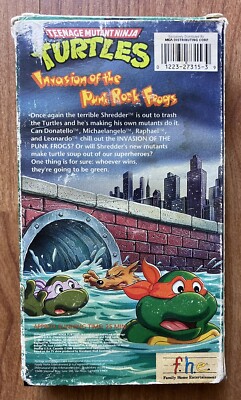 TMNT Invasion Of The Punk Rock Frogs VHS 1989 FHE Teenage