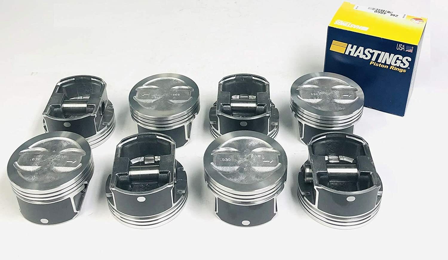 SILVOLITE Hypereutectic Pistons Set/8+MOLY Rings for Chevy 5.7L/350