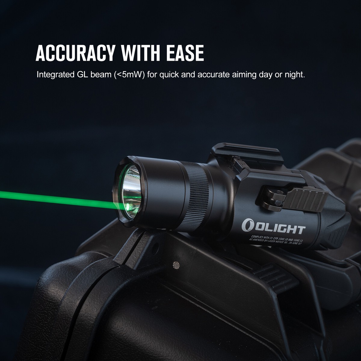Olight Baldr Pro R Rechargeable Tactical Light with Green Laser