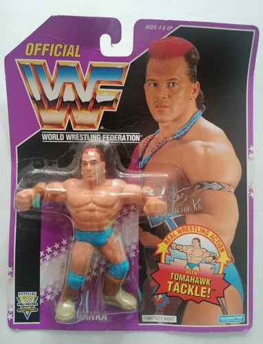 Tatanka series 9 wwf hasbro moc wwe...