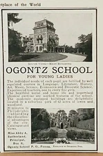 Ogontz School for Young Ladies 1912 Photo Print AD Pensylvania Cheltenham