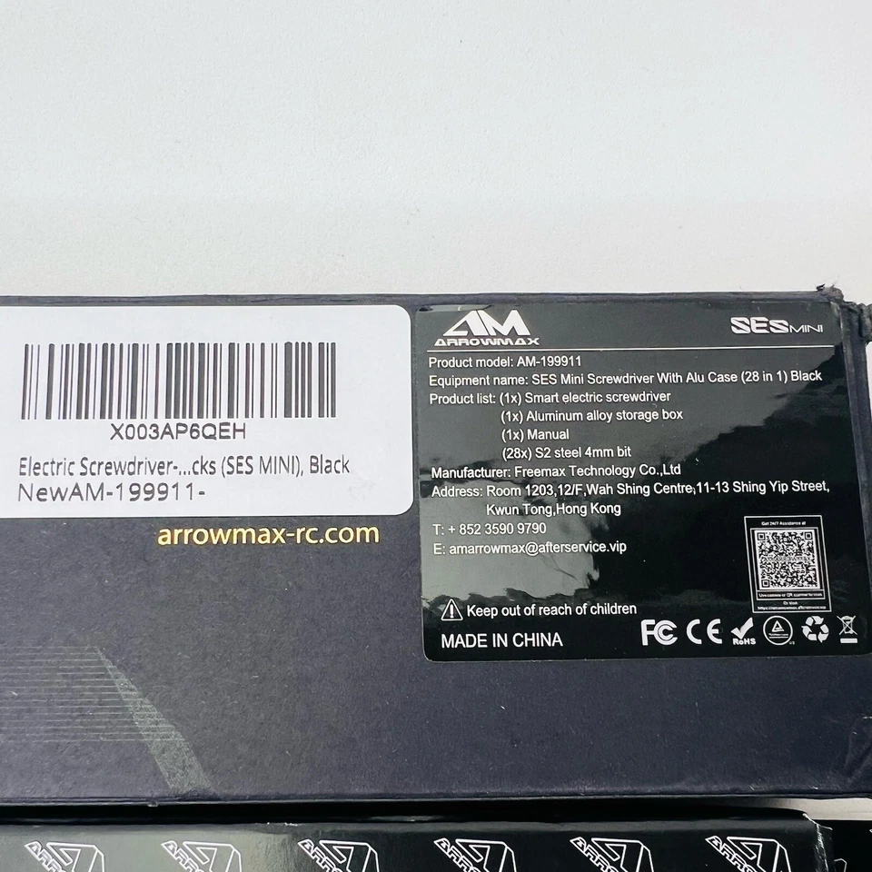 Arrowmax AM-199911 SEs Mini Electric Screwdriver Black - Image 4 of 4