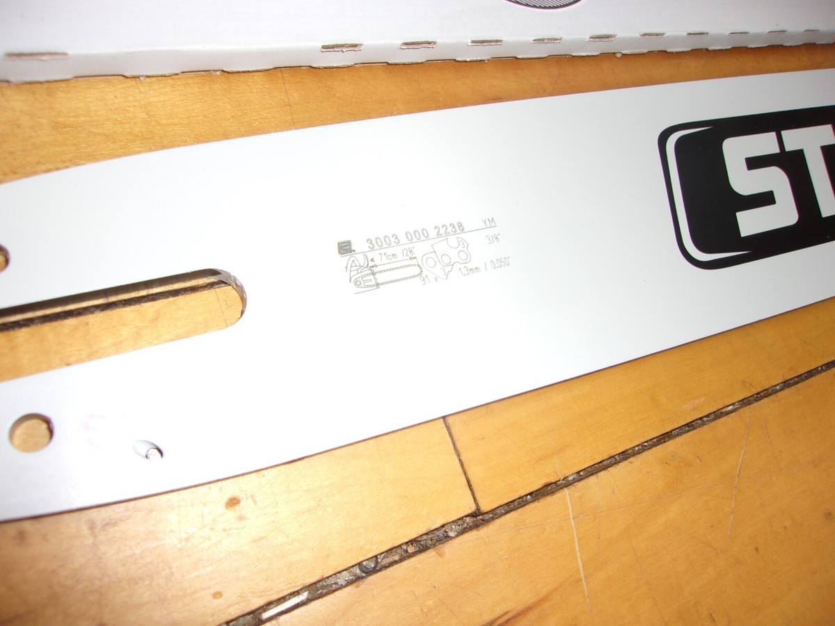 Stihl OEM 28" Light ES Guide Bar - 3/8 Pitch, .050 Gauge, 91DL For 046, 460, 500i