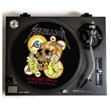 METALLICA Turntable Slipmat for Vinyl Records 12" DJ Slip Mat heavy metal vinyls