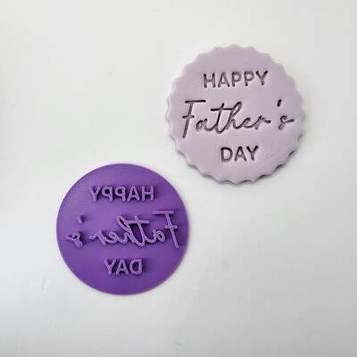 Happy Fathers Day Cookie Embosser Stempel Cupcake Fondant Stempel Zuckerguss Stempel