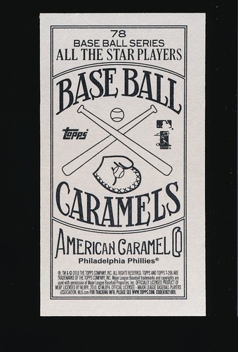 PLACIDO POLANCO ⚾ 2010 Topps 206 Mini Caramels #78 Philadelphia Phillies - Picture 2 of 2