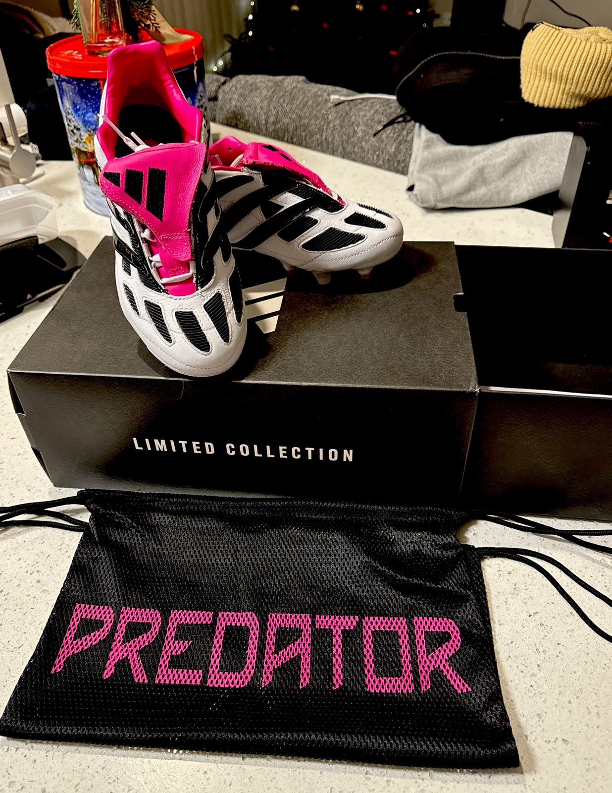 Adidas Predator Precision+ FG Soccer Cleats Men Size 6.5 Women Size 7.5