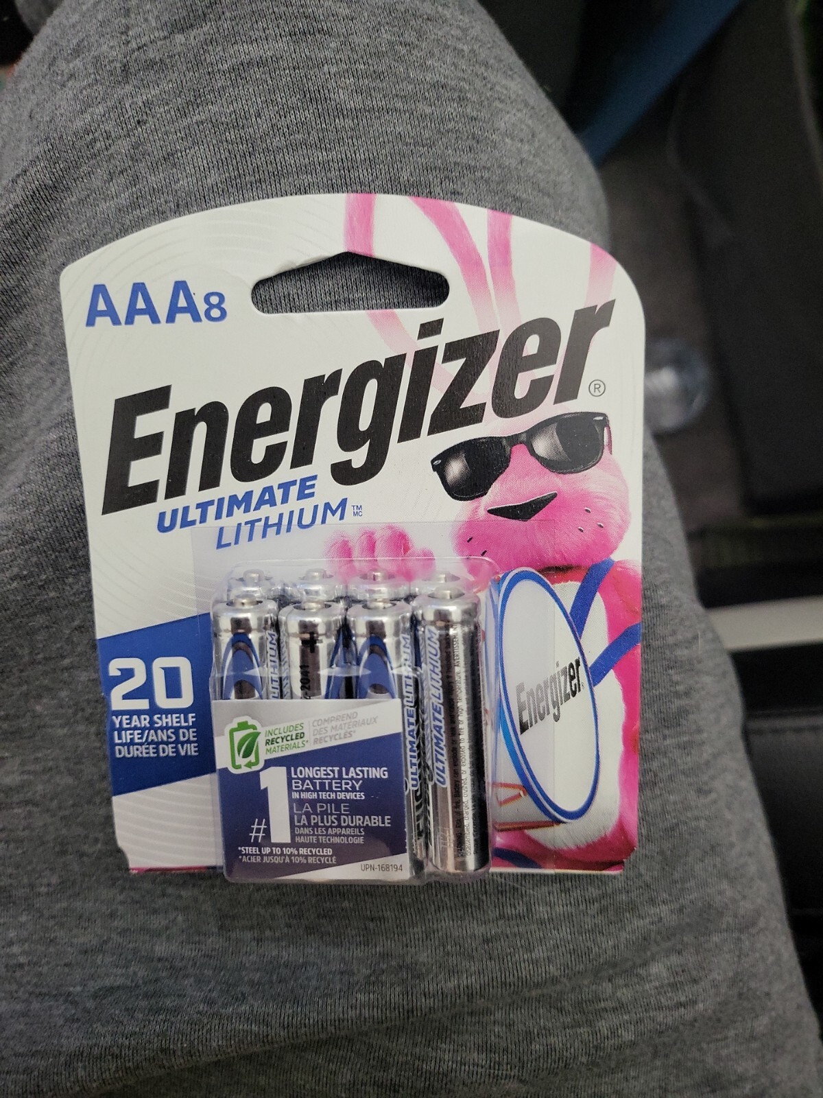 Energizer Ultimate Lithium AAA Batteries 8CT Expiration 2042