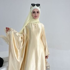 Muslim Women Dress Dubai Abaya Batwing Sleeve Farasha Robe Long Dress Loose Gown