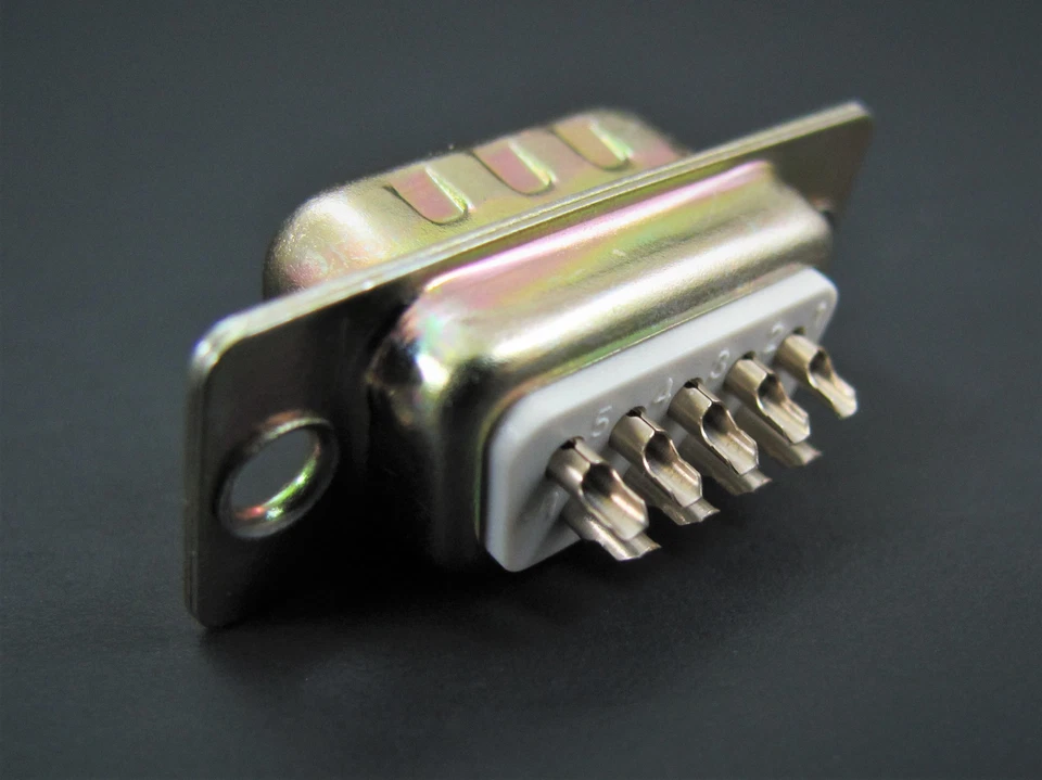 (10x) 9-Pin Male D-Sub Connector - Solder Cup Termination - Pan Pacific DS9P - Image 2 of 4