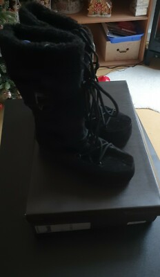 TAMARIS Schneestiefel schwarz Leder Kunstfell Neu OVP  Gr. 40  