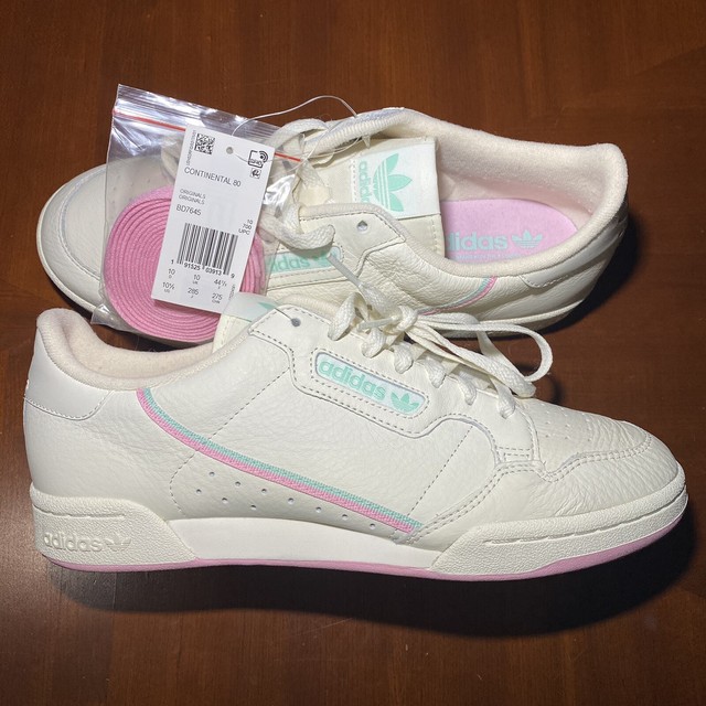 Size 10.5 - adidas Continental 80 Off White Pink for sale online | eBay