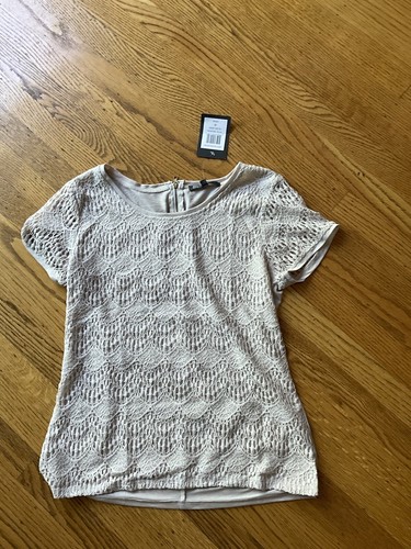 NWT 89th & Madison lace top, Sz M - Picture 3 of 6