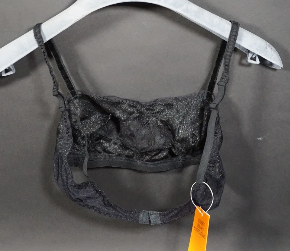 True Vintage Bolero France Femmes Soutien-Gorge 912 Lingerie Bustier Noir Taille - Photo 3/4