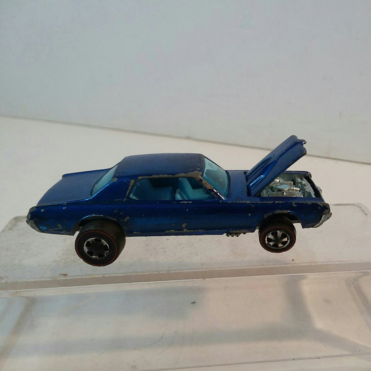 Hot Wheels Redline HK '67 Custom Cougar Blue w/ Blue Int | eBay