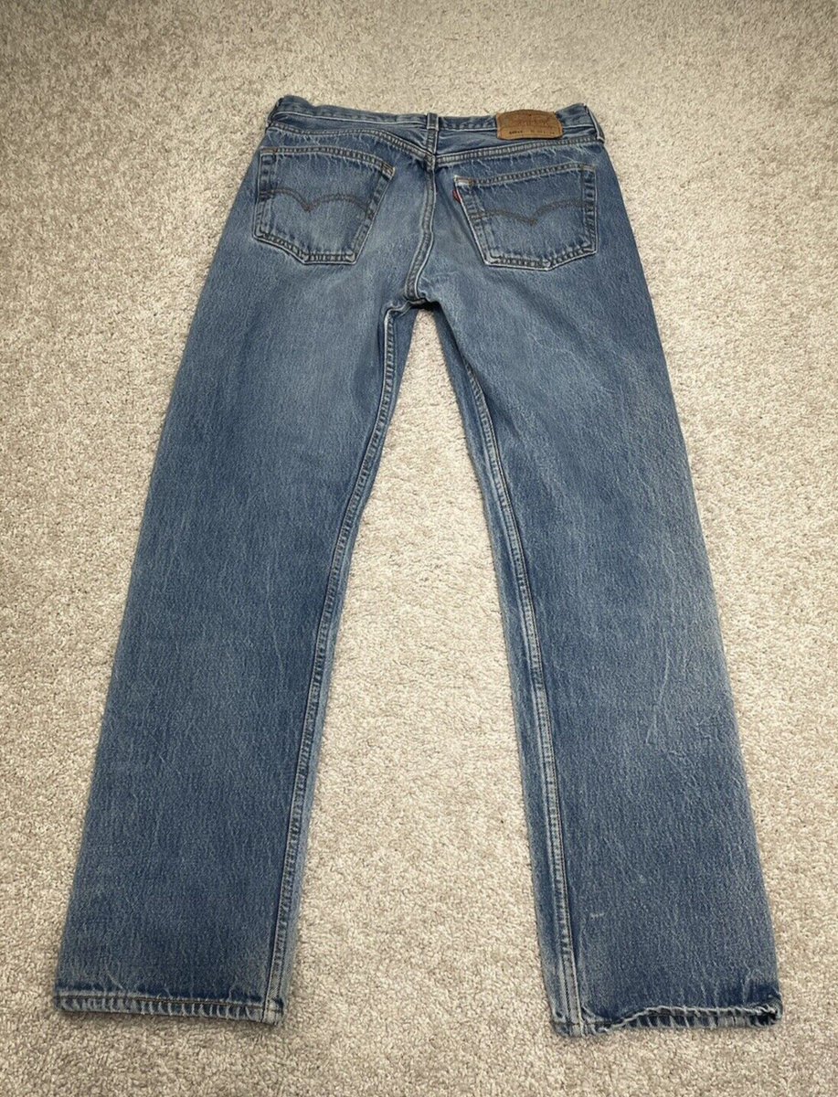 Vintage Levi's 501xx Men's 34x34 Fits 31x30 Blue Dark Wash