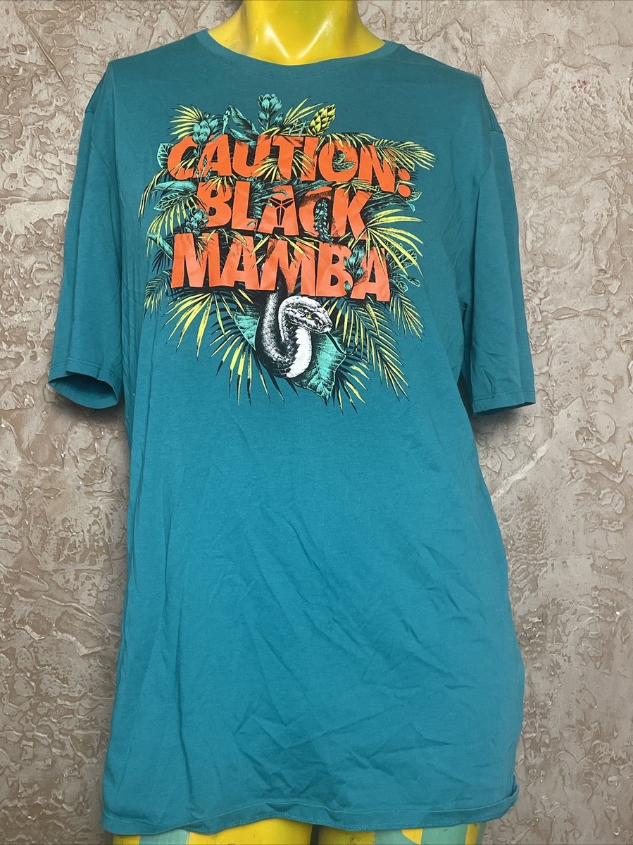 Kobe T Shirt Caution Black Mamba Design RARE Nike Kobe Dri-fit