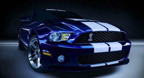 10" BLACK CARBON FIBER VINYL RALLY STRIPES RACING STRIPE For FORD MUSTANG COBRA - Picture 4 of 4