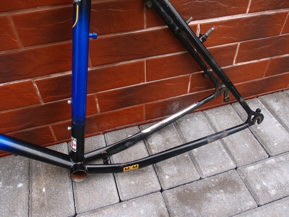 retro MTB frame set Univega Alpina 5.5 BI-AXIAL Power Oval Formula Race ...