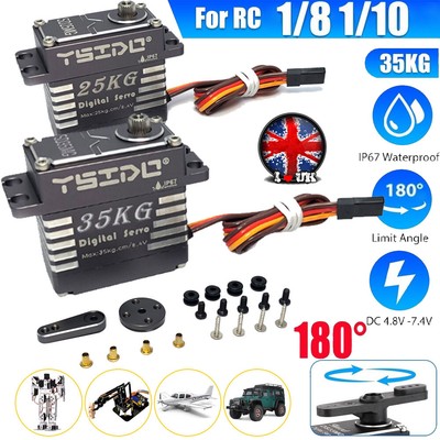 25/35KG Metallgetriebe Digital Servo High Torque & Speed 180 ?? für 1/8 1/10 RC Auto