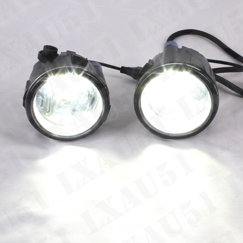 Par de luces antiniebla delanteras con bombillas LED L&R para Infiniti QX56 2011 2012 2013 Foto 4 de 4