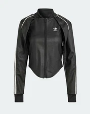 adidas Originals Leather SST Versatile Women's Track Jacket [28] AsiaFit IJ5021