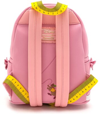 Loungefly Pink and Yellow Disney Accessory Loungefly Disney Princess Cinderella Mice Sewing Pink Dress  main image 3