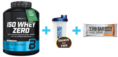 (37,40 /Kg) Biotech USA  ISO Whey Zero - laktosefrei -  2,27Kg / 2270g + Bonus!