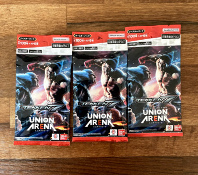 Union Arena - 3x TCG TEKKEN 7 BOOSTER PACKS - japanisches Importpaket (UK Verkäufer)