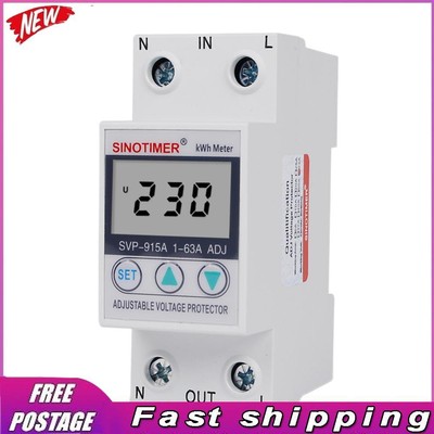230VAC Voltage Protector Single Phase Adjustable KWH Volt Amp Sensor for House