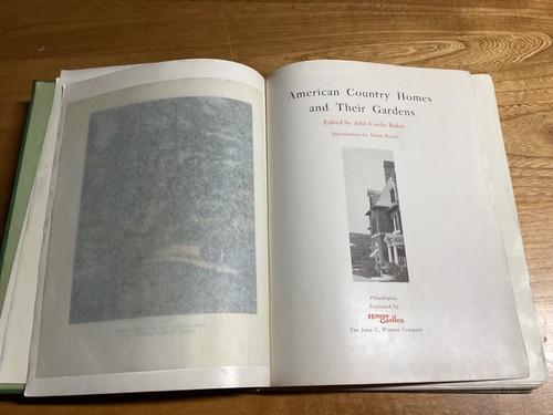 1906 American Country Homes And Their Gardens - John Cordis Baker - Picture 4 of 17