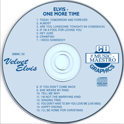 Karaoke CD+G ELVIS PRESLEY Disc-32 Music Maestro,Are You Lonesome Tonight Almost