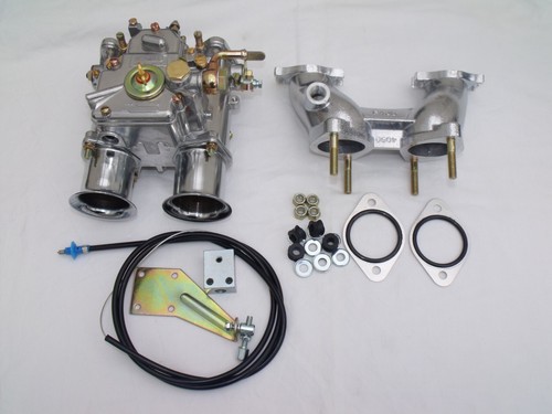 MG MIDGET 45 DCOE carburettor kit 100MM manifold with linkage . - Picture 2 of 9