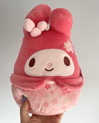 Squishmallow Sanrio Plüschtier 8 Zoll My Melody Sakura rosa Kuscheltier Stofftier