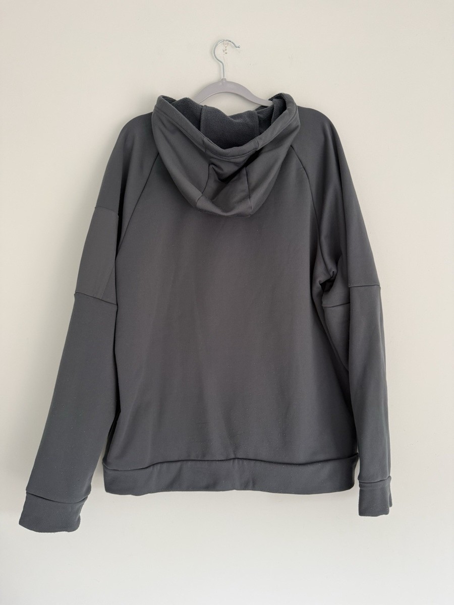 MEMBERS MARK MEN'S FLEECE PULLOVER HOODIE, DRAWCORD HOOD, ARM POCKET gray LARGE View 2