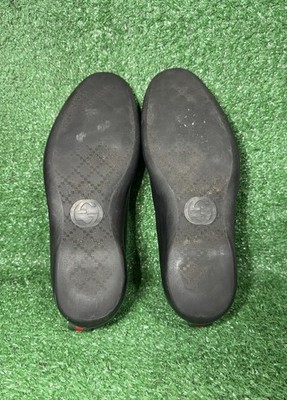 Vintage Gucci Shoes Mens Size 8.5 US Black Leather Slip On Loafers Luxury Italy Vintage Gucci Shoes Mens Size 8.5 US Black Leather Slip On  main image 4