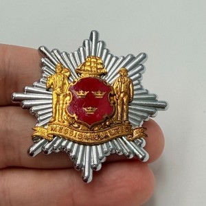 Obsolete Tynemouth Fire Brigade Cap Badge Firefighter Hat Pin Silver Tone