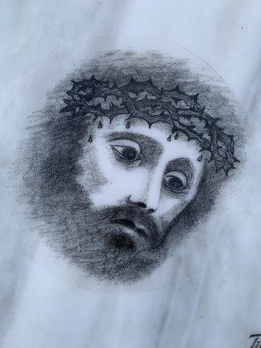 TIBOR Studio Jesus Christ Lamb Of God Catholic Etched Marble Stone Tile Plaque - Picture 3 of 9
