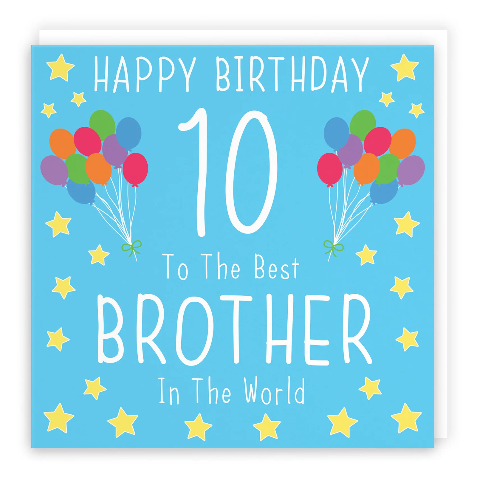 10th Brother Birthday Card Iconic