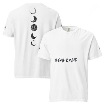 Park Mochi, NEVERMIND Crescent Moon Tattoo, OT7 KPOP Group, T-Shirt, WHITE