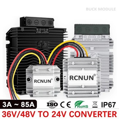 Buck DC DC Converter 36V 48V to 24V 3A 5A 10A 20A 30A 40A 60A 85A Step Down 2KW